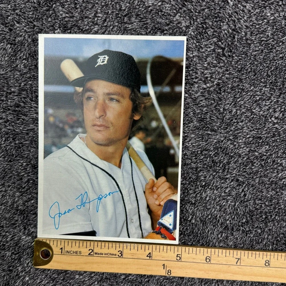 1980 Topps Jason Thompson Detroit Tigers Oversized Baseball Card #42 5x7 Photo